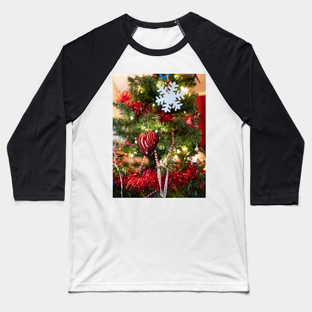 Buy Christmas Greeting Cards with snowflake Baseball T-Shirt by fantastic-designs